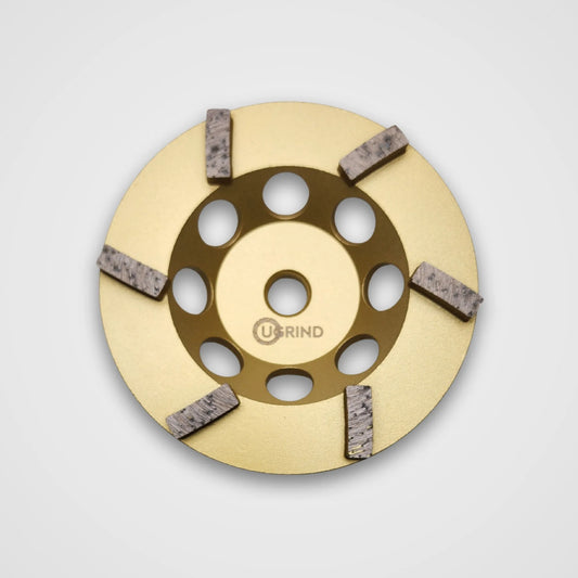 Cupwheel 5" Extra-Soft Bond 6 Segments